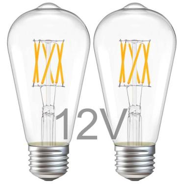 Imagem de Lâmpada LED TOKCON 12V de baixa tensão 6W E26 2700K, pacote com 2