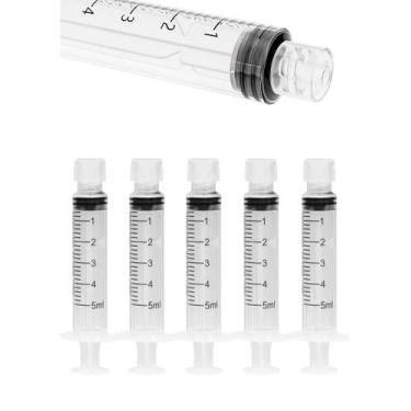 Imagem de Seringas de 5 ml Luer Lock sem agulha, estéreis, pacote com 50 - ginal