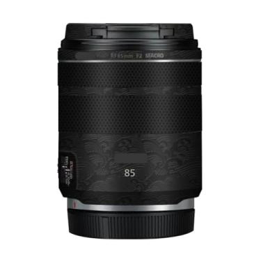 Imagem de 85 2 Adesivo antiarranhões para lentes de câmera Canon RF 85 mm F2 Revestimento Vinil Decalques de Película Protetora (Onda Preto)