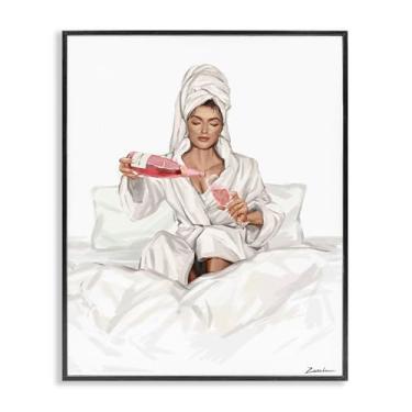 Imagem de Stupell Industries Design de arte giclée emoldurado preto champanhe feminino por Ziwei Li, 76 x 61 cm