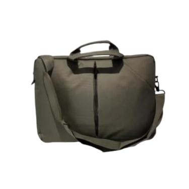 Imagem de Bolsa Transversal Notebook Pasta Mala Resistente Lisa (Verde Escuro)