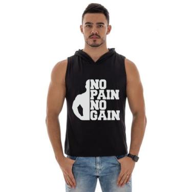 Imagem de Camiseta Regata Masculina Com Capuz Machão Academia Leve E Confortavel