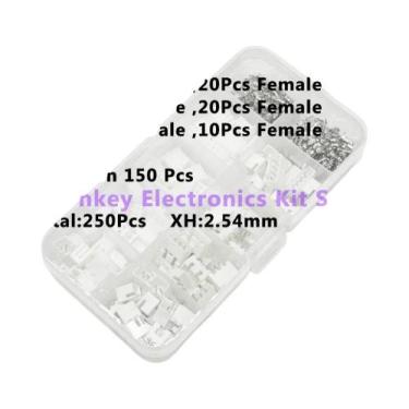 Imagem de 230 Unidades PH 2,0 Mm XH 2,54 Mm 2 3 4 5 Pinos Kit De Terminais De Pa