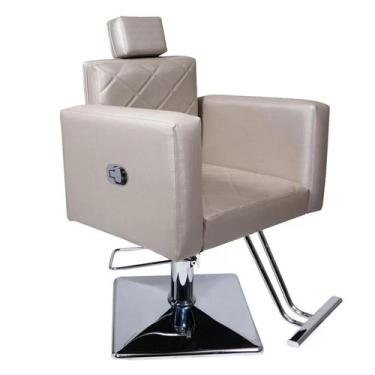 Imagem de Cadeira Evidence Reclinável Base Quadrada Para Salão Fendi - moveis e 