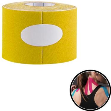 Imagem de Fita Adesiva Bandagem Kinesio Elastica Hipoalérgica 5 Metros Ortho Pau