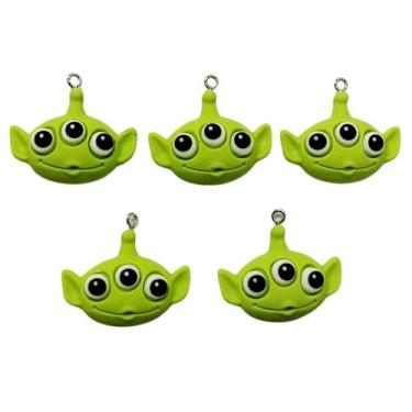 Imagem de Pingente de resina infantil (1 un) - IMPORTAÇÃO, Alien 33x20mm