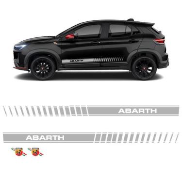 Imagem de Faixa Fiat Pulse Abarth 23 Adesivo Lateral Cinza + Emblemas - SPORTINO