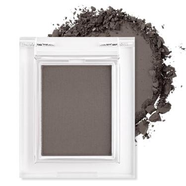 Imagem de Erinde Paleta de sombra fosca única, sombra de olhos de veludo, pó compacto, maquiagem natural, maquiagem de longa duração, ultra-misturável, cor pigmentada, fórmula vegana, café preto H16