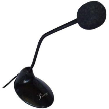 Imagem de Microfone Mesa Base Alta Sensibilidade P2 Multimidia  - Tomate