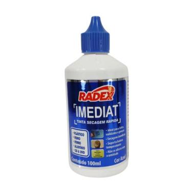 Imagem de Tinta para Carimbo Radex Imediat 100 ml Azul