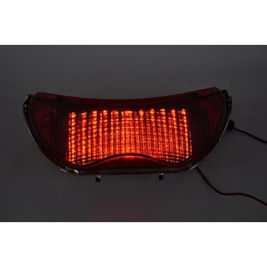 Imagem de Topzone Luzes traseiras de LED para motocicleta com luz traseira de freio com indicadores de luz de seta integrados para Honda 1999-2000 CBR600F4 / CBR600F; Honda F4I 2004-2007