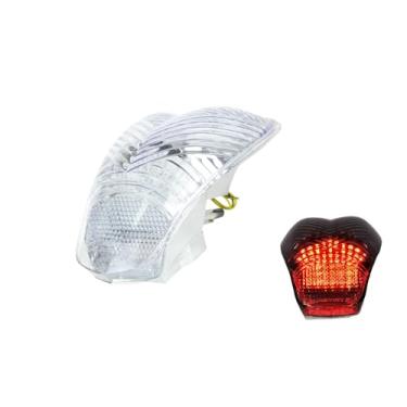 Imagem de Adequado para BMW K1200S; K 1200R; R1200R; K1300 R; K1300 S (sem luz de placa de veículo); luz traseira de freio de LED + seta integrado (transparente, estilo 3: lanterna traseira de LED + seta + 6