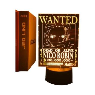 Imagem de Luminária LED De Acrílico Do Anime One Piece Monkey D Luffy, Figura De
