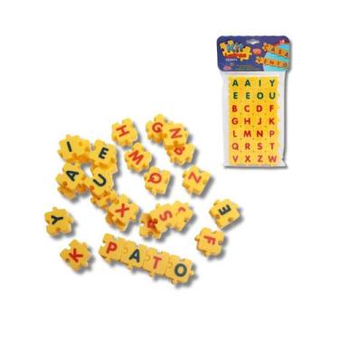 Imagem de Brinquedo Educativo Formando Palavras Alfabeto 28 Peças Elka