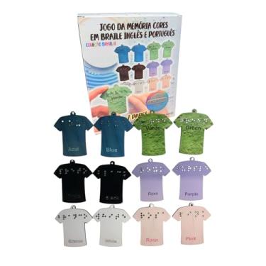 Imagem de Jogo da Memória Educativo Aprendendo Ingles em Braille 7 pares