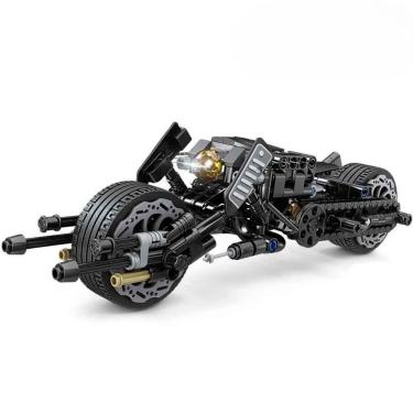 Imagem de Moto Batmoto Bloco de Montar 320 Peças Batman Brinquedo