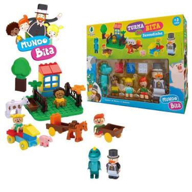 Imagem de Brinquedo Turma do Bita Fazendinha C/ Blocos de Montar 0240 - Monte Li