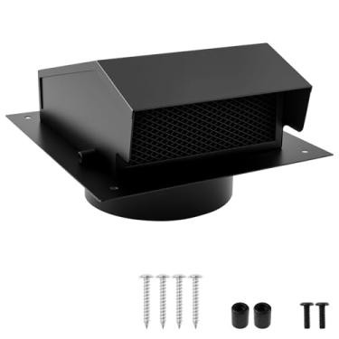 Imagem de Tampa de ventilação de telhado de 15 cm, exaustor de teto removível com amortecedor para tampa do sistema de ventilação, aberturas de teto de banheiro para casas exaustor de cozinha exaustor de