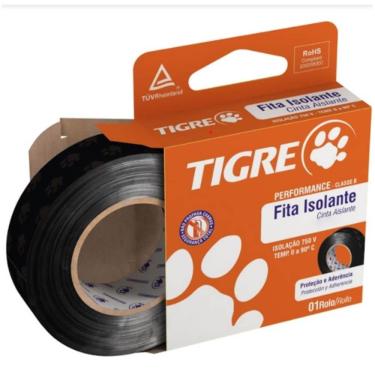 Imagem de Fita Isolante Performance Classe B Anti Chamas 0,15mm x19mm x20m - 54.50.255.9 - TIGRE