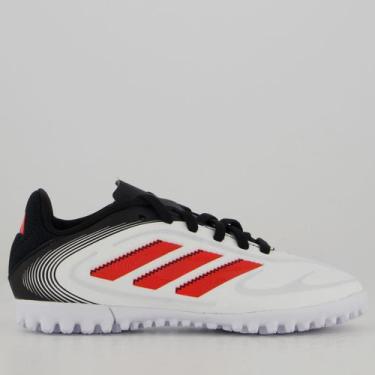 Imagem de Chuteira Adidas Copa Pure III Club Society Juvenil Branca, 33