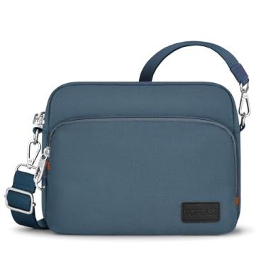 Imagem de TOPEAST Bolsa de viagem transversal antirroubo para mulheres e homens, bolsa de ombro leve design clássico para viagem, uso diário, esporte, Azul, Medium, Bolsa tiracolo clássica para mulheres e