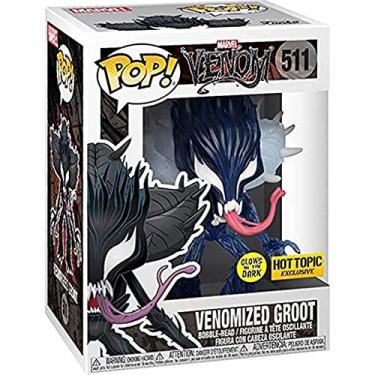 Imagem de POP Funko Marvel Venom Venomized Groot brilha no escuro exclusivo