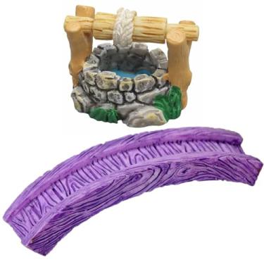 Imagem de jeeone Mini Farol, Estatuetas de Ponte, Poço de Água, Miniatura, Jardinagem, Piscina, Gramado, Água, Corrente, Terrário, Ponte, Estatueta, Micro Paisagem, Interior, Exterior, Acessório Decorativo