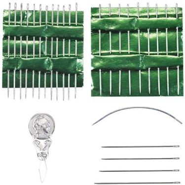 Imagem de Kit Agulha Mão Agulheiro Costura Passador Linha 27 Peças. - Household 