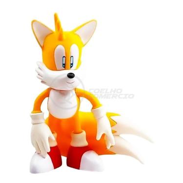 Imagem de Boneco Tails Articulado Grande Super Size 23cm Sonic World