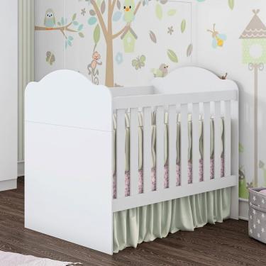 Imagem de Berço Mini Cama Montessori 3 Em 1 Yupi 70 Móveis Estrela Branco