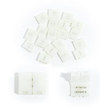 Imagem de Kit 5 Conector Emenda Rápida 8mm 2 Vias Fita Led Ip20 5050