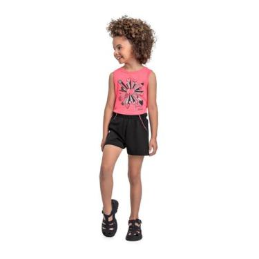 Imagem de Conjunto Regata e Short para Menina Bee Loop, Rosa, 4