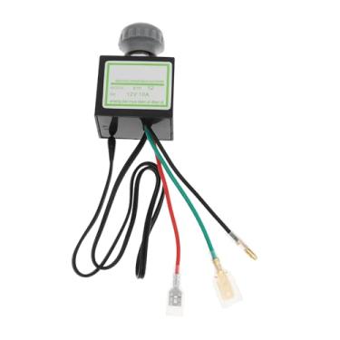Imagem de ECSiNG Termostato eletrônico de 12 V/10 A, adequado para ventiladores de ar condicionado automotivo, compressores