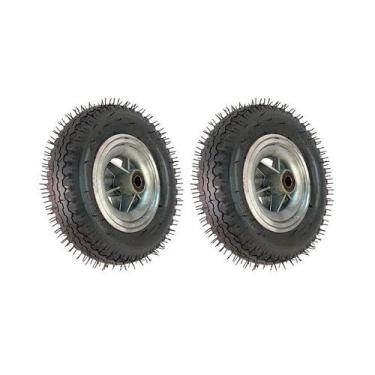 Imagem de Kit 2 un roda cargo speed 4.00-8 rol.esfera 1" 200kg 4 lonas - AJAX