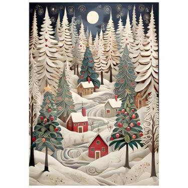 Imagem de Kit de artesanato artístico Fullhawl 5D, pintura com diamante, 30x40 c