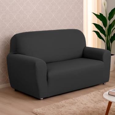 Imagem de Capa De Sofá Lisa Coladinha 2 e 3 ou 4 Lugares/Capa de Poltrona 1 Lugar Malha Gel (Cinza,1 Lugar Poltrona)