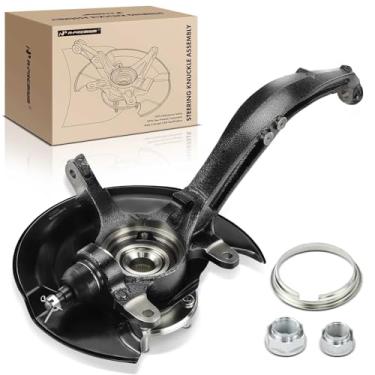 Imagem de A-Premium Conjunto de junta da direção dianteira esquerda com rolamento do cubo e junta esférica e placa de apoio compatível com Honda Accord 2003-2007 transmissão manual