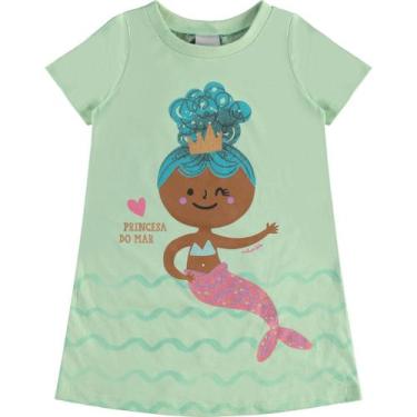 Imagem de Vestido Infantil Malwee Kids Sereia 1 ao 3 Ref. 130183, Verde, 2
