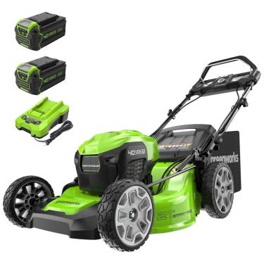 Imagem de Cortador de Grama Autopropelido Greenworks 40V sem Escova, Inteligente e Eficiente - 75 Ferramentas Compatíveis, 2 Baterias de 4.