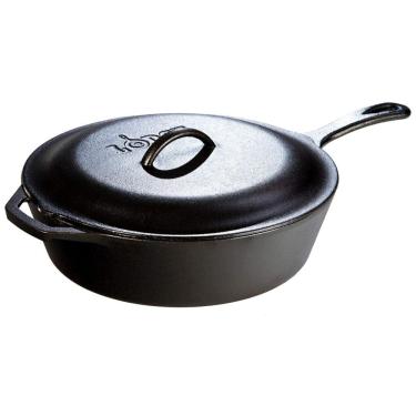 Imagem de Apresentar Frigideira de Ferro Fundido Pré Temperada, LODGE L10CFKPLT, Preto