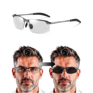 Imagem de Oculos de Sol Fotocromatico Escurece no Sol Polarizado Viajar Pescar D