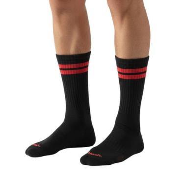 Imagem de Meia Esportiva Masculina Mash Active Algodão Cano Longo Punho Canelado