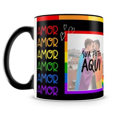 Imagem de Caneca Personalizada Amor Te Amo com Foto - 325ml - Amo Canecas