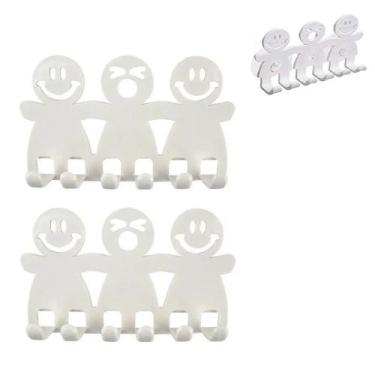 Imagem de 3 Porta Escovas de Dentes Suporte Adesivo de Parede Banheiro - Ami