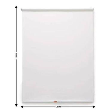 Imagem de Persiana Rolo Translúcida Branca Off-White 1,20 X 2,20