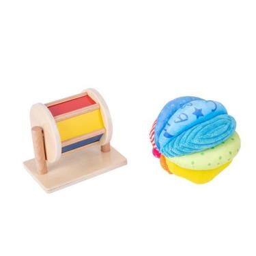 Imagem de Jogue Kit Adena Montessori Montessori Mirror Peekaboo Knob Puzzle