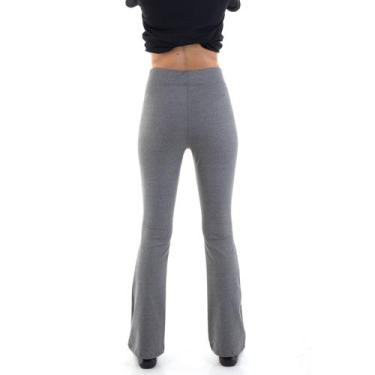 Imagem de Kit com 3 Calça Bailarina Flare Feminina em Suplex com Elastano, Cintu