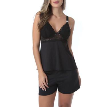 Imagem de Baby Doll Amamentação - donna, Preto, M