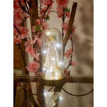 Imagem de Luminária Imagem Nossa Senhora Aparecida Padroeira Do Brasil com Redom