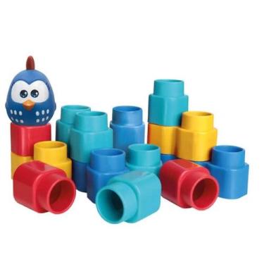 Imagem de Fofo blocos 15 peças galinha pintadinha mini - elka 1047